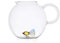CRISTALICA Glaskrug Saftkrug Wasserkrug mit Fisch Animal Farm Kristallglas ca. 2200ml klar