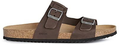 Geox Homme U Sandal Ghita B Sandales, Dk Coffee, 41 EU