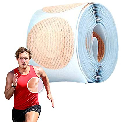 2XK-NOV 200 Stücke Herren Nippel Cover wasserdichte Unsichtbare Einweg 3,5cm selbstklebend brustwarzen abdeckungen für Läufer & Athleten