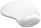 Mouse Mat WHITE ANTI-SLIP COMFORT MOUSE PAD MAT WITH GEL FOAM REST WRIST SUPPORT FOR PC LAPTOP - Compatible with Laser and Optical Mice