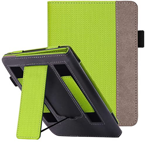 WALNEW Hülle für Kindle Paperwhite 11. Generation 2021, Kickstand Schutzhülle Tasche für 6,8-Zoll Kindle Paperwhite Signature Edition eReader mit Zwei Handschlaufe und Auto Sleep/Wake Funktion