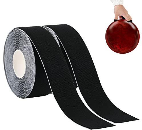 Cosmos Set mit 2 Rollen Bowling-Fingerband Daumenband elastisches Bowling-Ball Daumenband schützendes Bowlingzubehör für Bowler Sport Übung Workout, jede Rolle 2,5 cm x 5 m