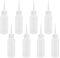 IRYNA 8Pcs Squeeze Applicator Bottles 50ml Plastic Squeeze Bottles Salon Hair Color Applicator Bottle for Paint Art, Craft, Liquids, Glue