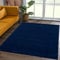 SANAT Kurzflor Teppich Wohnzimmer - Uni Modern Teppiche fürs Schlafzimmer, Arbeitszimmer, Büro, Flur, Kinderzimmer und Küche - Marine, 160 x 230 cm