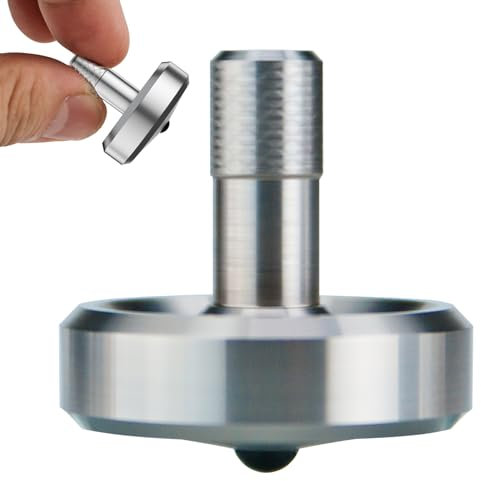 DjuiinoStar Hochleistungs-Kreisel (durchschn. 5–8 Minuten, Bester Rekord 11+), präzise CNC-gefräst aus einem massiven Block aus Edelstahl Billet DST-819