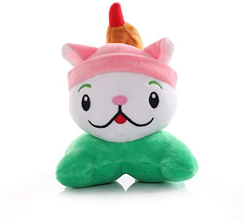 Plants vs Zombies Peluche 2 PVZ 16cm, Snapdragon Cattail Peashooter Wall-nut Winter Melon Plush Doll Soft Toy PP Cotton para niños (Cattail)