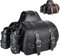 Motorrad-Satteltaschen | PVC-Kunstleder-Seitentaschen | wasserdichte seitliche Schwingarmtaschen | seitliche Werkzeugtasche für Harley Sportster | universelle Werkzeugtasche für Motorrad (Schwarz24)