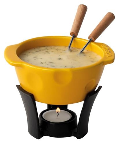 Boska mini Fondue Set Cheesy - Cheese Fondue Set - Mini Fondue Sets - for 2 People Fondue - Fondue on tealight
