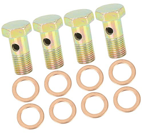 A ABSOPRO M12x1.25mm Métrique Filetage Banjo Boulon Frein Raccord Adaptateur (Ensemble de 4)