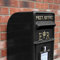 Monster Shop Briefkasten im englischen Stil Postkasten schwarz Wandbriefkasten Standbriefkasten Post Box Gusseisen