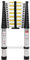 Telescopic Ladder 3.8m 12.5FT Extendable Aluminum Multi-Purpose Foldable Step Loft Ladders with EN131 Certified