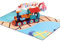 Fezf Geburtstags Grußkarte, 3D kleine Zug-Grußkarte, Pop Up Karte，Pop Up Karte Geburtstagsüßer Geschenkkarten Gruß, Überraschungsgeschenk Zum Kindergeburtstag