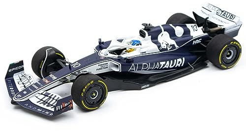 Minichamps 147220110 kompatibel mit Pierre Gasly Scuderia AlphaTauri AT03 Formel 1 Bahrain GP 2022 Limitierte Edition 1:18