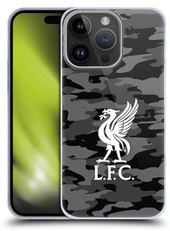Head Case Designs Offizielle Liverpool Football Club Away Liver Bird Farben Camou Harte Rueckseiten Handyhülle Hülle Huelle kompatibel mit Apple iPhone 15 Pro