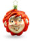 Bavariashop | Pumuckl Weihnachtskugel aus Glas | Lustige Weihnachtskugeln als Christbaumschmuck | Mundgeblasener Baumschmuck 7x7 cm