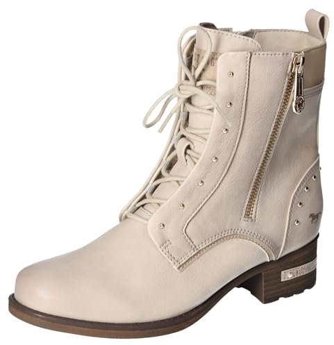 MUSTANG Damen 1229-522 Schnuer-Booty, Ivory, 38 EU