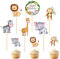 FDCGAS Décoration de Gâteau - 30 pcs Décoration de Gâteau d'animaux de la Forêt, Décoration de Petit Gâteau, pour Anniversaires, Mariages, Dressage de Gâteaux(6 Modèles)