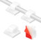 Attache Cable Adhesif,Clips Cable,Cable Management,Rangement Cable Bureau,Serre Cable Plastique,Fixer Sans Percer,Accroche Cable,Attache Murale Sans Percer,Câble Management,Fixation Cable Electrique