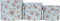 Clayre & Eef Hutschachtel 3er Set Ø 23x19 cm Blau Rosa Karton Blumen Aufbewahrungsbox