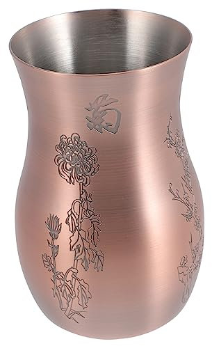 VILLFUL Decanter Métal Pour Vin Et Whisky Carafe à Vin Réutilisable Avec Design Vintage Et Texture Raffinée Distributeur Pour Maison Fêtes