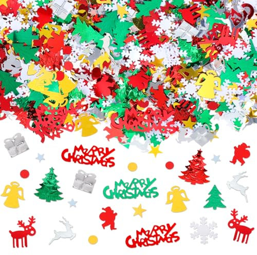 HOWAF Schneeflocken Konfetti Wei? Blau Gold Weihnachten Winter deko Schneeflocke Konfetti Weihnachten Tischdeko Streudeko f¡§1r Weihnachtsdeko Silvester Winter Frozen Party Geburtstag