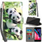 Handyhülle für iPhone SE 2022/2020 / iPhone 7/8 Hülle Premium Lederhülle Klappbar Wallet Magnet Kartenfach Standfunktion Schutzhülle kompatibel mit iPhone SE Hülle,Panda