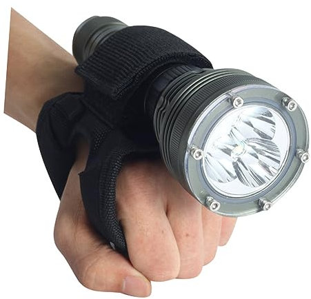 Outanaya Handschlaufe für Tauchtaschenlampen verstellbare stützen outdoor gear handgelenkorthese Scuba Safety Torch-Handschuh Handschlaufe für Campinglampe Leichter Nylon-Handschuh