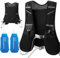 Kamcycle Hydration Vest Backpack Running Hydration Pack Marathon Runner Rucksack Cycling for Men,running vest phone holder with 2pcs 500ml Soft Flask (with 2pcs 500ml Soft Flasks)
