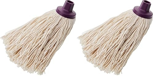 Mery 0402.41 Wischmop aus 100% Baumwolle mit extragroßem Kopf (Packung mit 2)