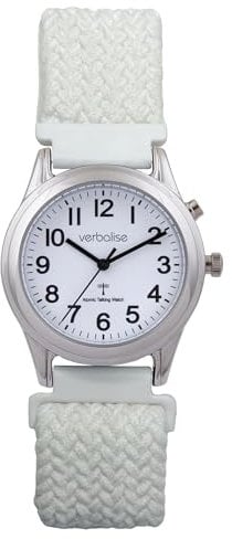 VLRC-30FW Ladies Radio-Controlled Talking Watch, Speaks Time, Date etc, Cosy Easy-Loop Strap, Ideal for Blind, Visually Impaired and Elderly 2-Year Guarantee, UKs No1 for Quality Service and Choice