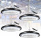 4Pack 150W LED Werkstattlampe Hallenstrahler, 6500K 21000LM kaltweiß UFO LED High Bay Light, IP66 Wasserdichte Industrielampe High Bay Licht für Fabriken,Garage,Lagerhaus