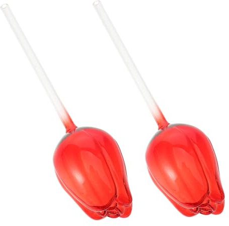 Milisten 2 Globos De Riego Automáticos para Plantas con Forma De Rosa para Vidrio De Borosilicato Alto Y Elegante