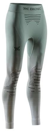 X-Bionic Damen Invent FX Hose – Thermoregulation, Performance-Boost, 3D Bionic Sphere System, Retina Ultra-Hochauflösung – Ideal für Wintersport & Outdoor- Salbeigrün/Hellgrau/Optikweiß, S