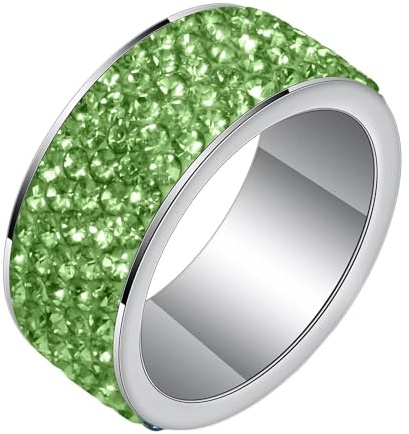 Wycian Hochzeitsringe Teuer, Eheringe Titan Edelstahl Zirkonia Weiß Größe 62 (19.7) 8mm Rund mit Zirkonia Gravur für Damen Hochzeit