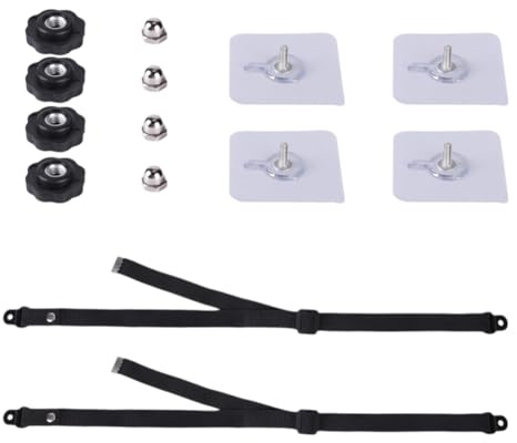 Cenei Premium 2 Pack Adjustable TV Furniture Anti-Tip Straps, No-Drill Adhesive Anchors