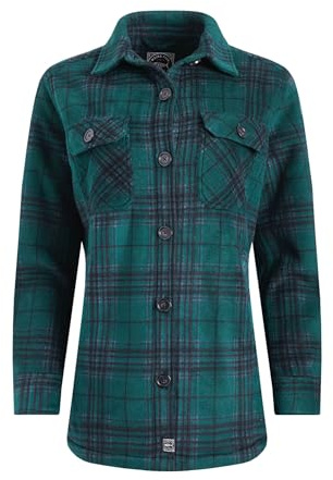 Weird Fish Autumn Check Fleece Shacket