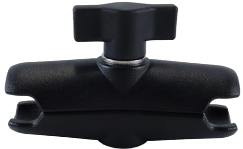 Gurtt Support à Double Bras articulé, Bras à Double Bras articulé en Alliage d'aluminium de 90 mm (3,5 po) pour Support de téléphone RAM Mount pour vélo et Moto, rotule de 25 mm