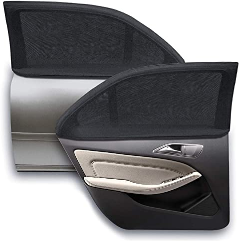 4 PCS Car Windows Mosquito Net for Ford Fiesta VI (Mk6) 5 door, Car Side Window Sun Shade, Sun Shade Blocking Mosquito Net Car Sun Shade,SUV