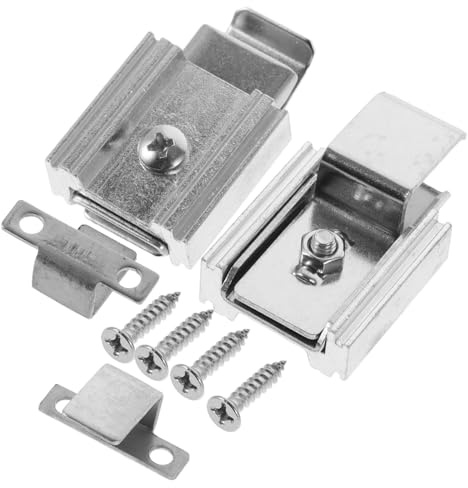 AUTSUPPL 2 Pièces Clips de Fixation pour Moustiquaire Compatible Cadre de Fenêtre Standard, Fixation sans Perçage en Métal Solide, Résistant à L’usure, Remplacement et Entretien Facile