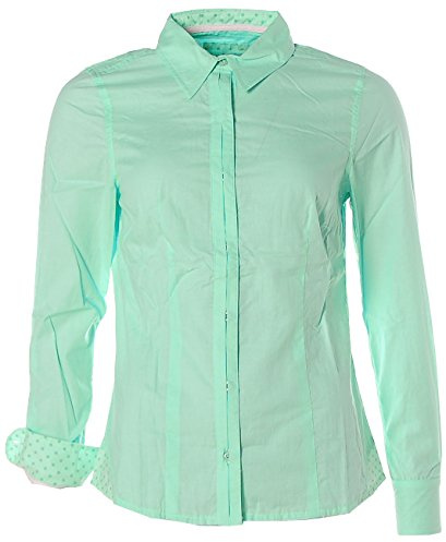 Kitaro Damen Langarm Bluse Hemd 38 grün hellgrün