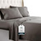 Hotel Luxus Bettwäsche Set 1800 Series Platinum Collection Weichste Bettwäsche, tiefe Tasche, knitter- und lichtbeständig (King, grau)
