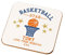 Personalised Basketball Star Drinks Coaster, Basketball Player Gifts, Gift Ideas for Him