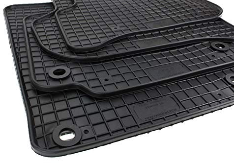 kfz-premiumteile24 Gummimatten Kompatibel mit Golf Plus/Cross Golf Baujahr 02/2005-04/2014 Fußmatten Allwetter Automatten Premium Qualität 100% Passgenau 4-teilig Oval