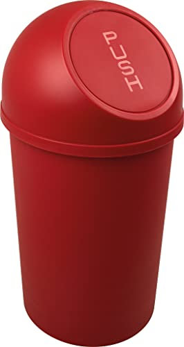 helit H2401125 - Push-Abfallbehälter „the flip“ 13 L, rot