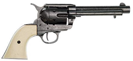 Deko Colt Peacemaker Kal. 45 grau mit Fingermulden im Griff USA 1873