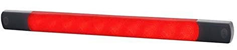 HELLA 2DA 980 887-311 Zusatzbremsleuchte - Strip Lamp - LED - 12V - Anbau - Lichtscheibenfarbe: transparent - LED-Lichtfarbe: rot - Kabel: 2500mm - Stecker: offene Kabelenden - hinten