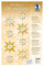 Ursus 21830099 3D Paper Dekoration Sterne, gold, Material für 8 große und 8 kleine Sterne, inklusive Bastelanleitung, ideal als winterliche Wand -, Fenster -, und Raumdekoration