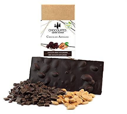 Chocolate negro artesano con almendras
