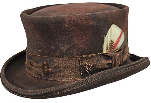 Melegari Western Desert Rat Zylinder Aged Hut braun