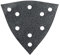 Fein 63717293020 Schleifblätter Korn 60 | Kantenlänge 130mm | universeller Einsatz auf nahezu allen Materialien | gelocht | Klettschnellbefestigung | hohe Abtrageleistung | 16 Stück, 1 V, Schwarz
